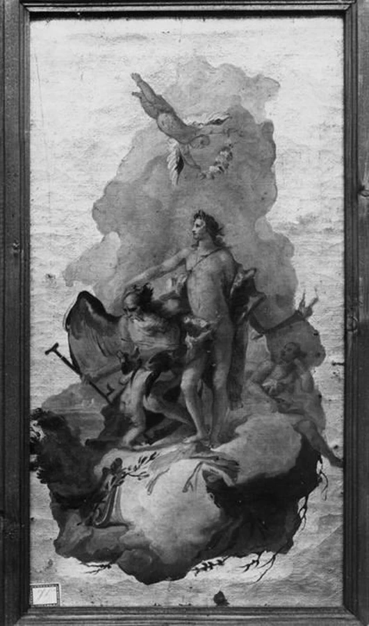 Apollo mostra la via al tempo - Udine, Galleria d'Arte Antica